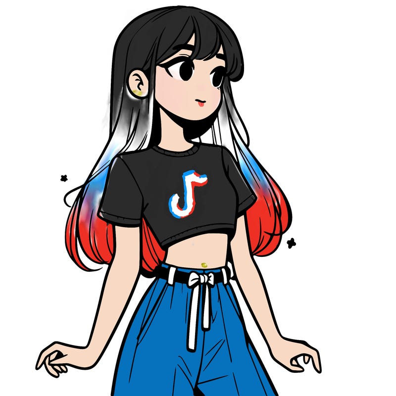 girl in a cute crop top