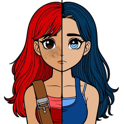 realistic girl split