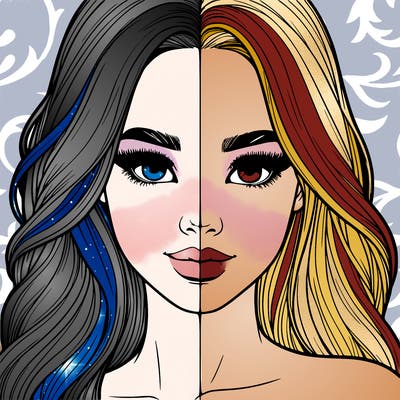 realistic pretty girl