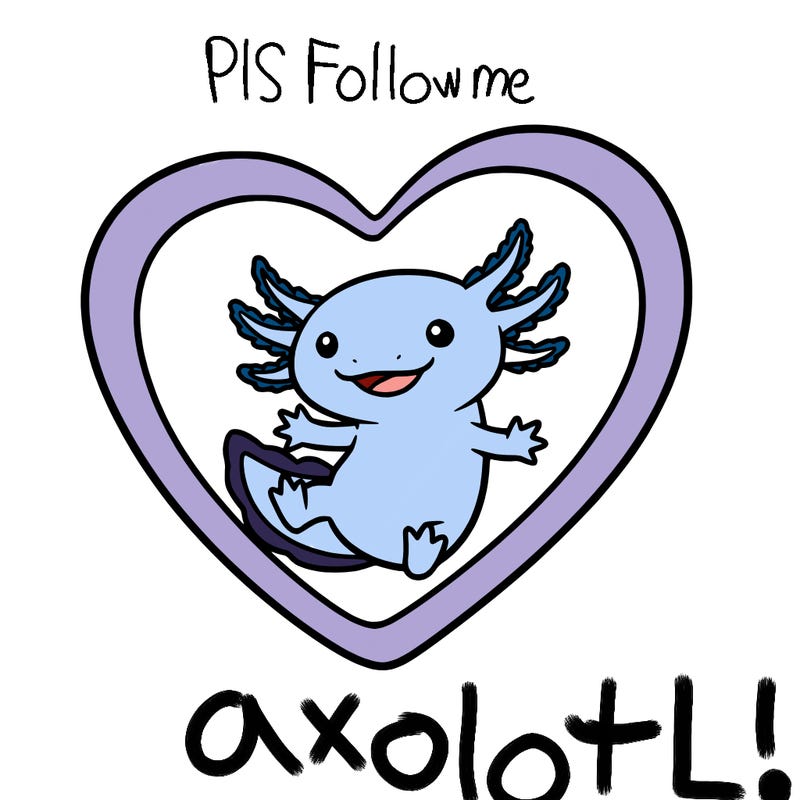 axolotl in a ❤
