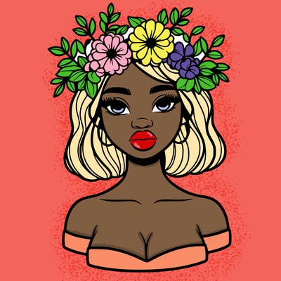 beautiful black people woman pretty girl