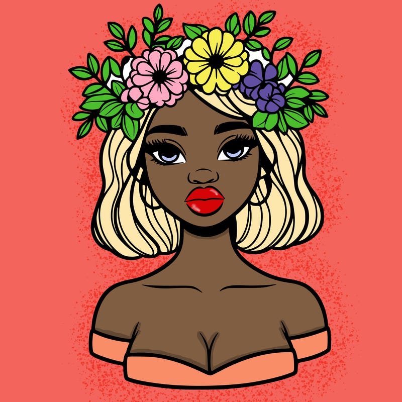 beautiful black people woman pretty girl