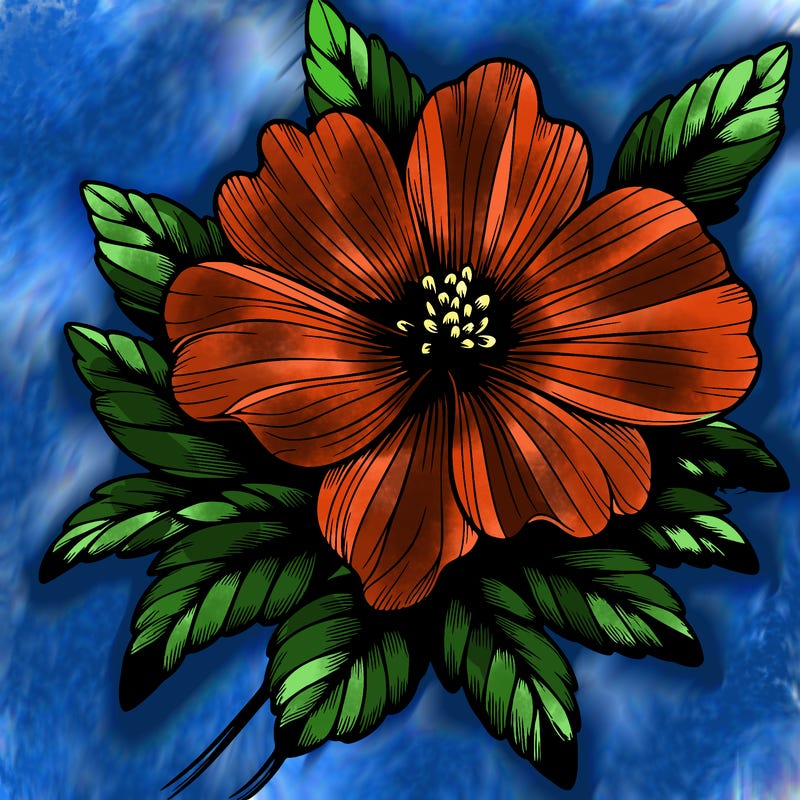 realistic flower