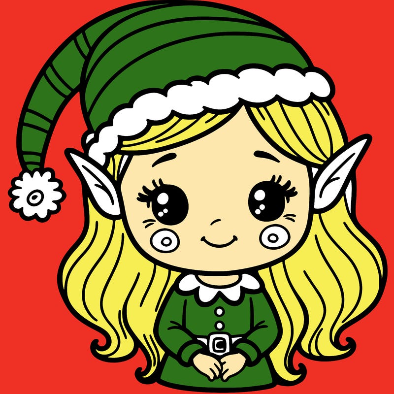 christmas elf girl