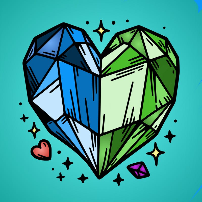 crystal heart