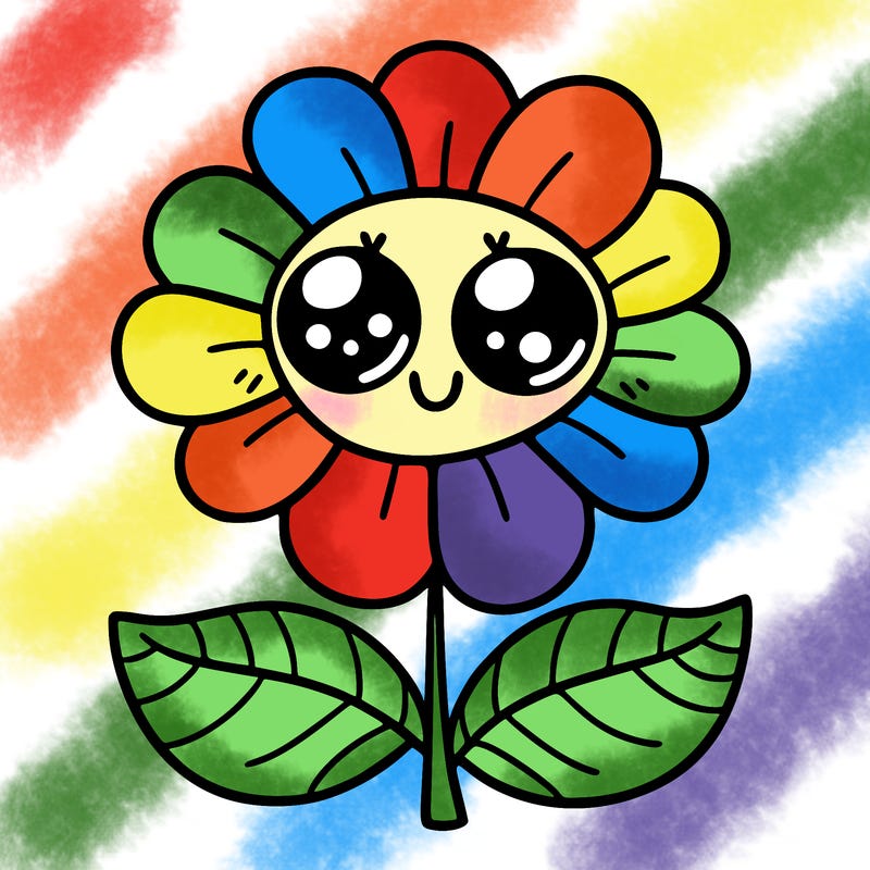 flower with eyes