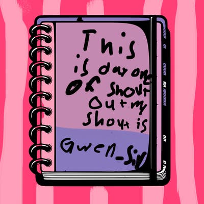 blank, realistic notebook