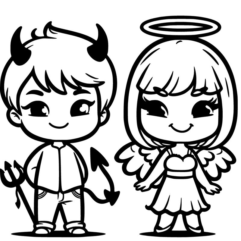 devil doy and angel girl