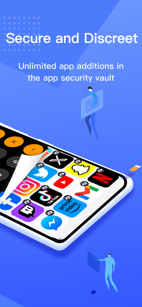 AH Pro App-Sicherheitstresor, der sichere und diskrete versteckte Apps hinter einem Taschenrechnerbildschirm zeigt