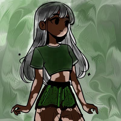 girl in a cute crop top