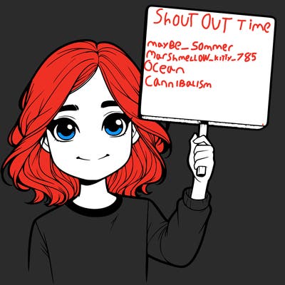 realistic girl holding up a sign