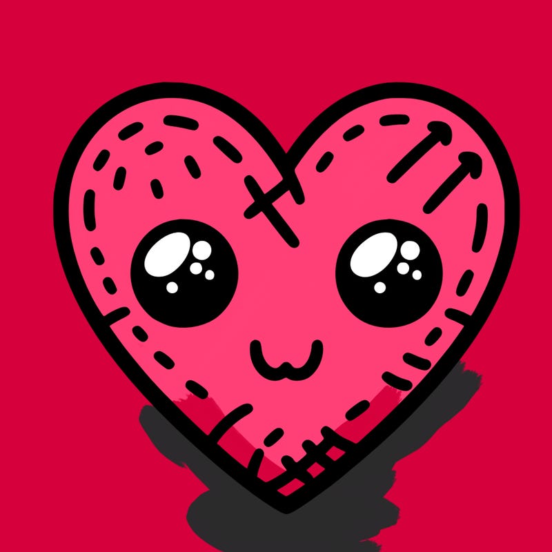 stitched heart ❤️