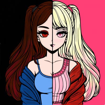 realistic girl split