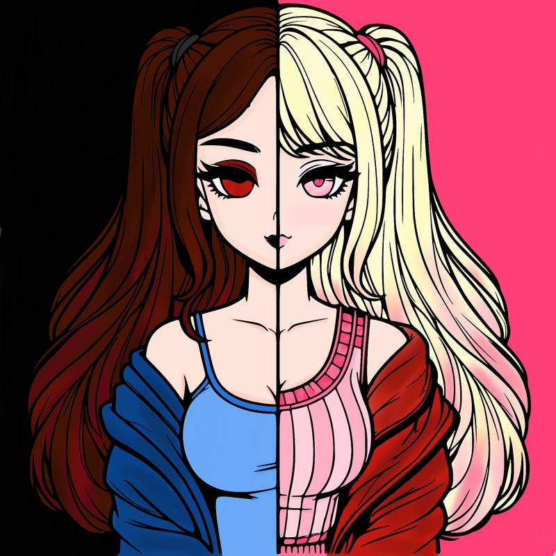 realistic girl split