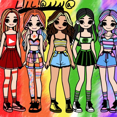 a group of girls all with different body types