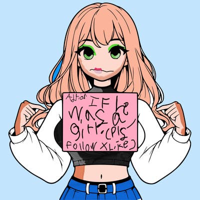 girl holding a blank sign in a long sleeve crop top