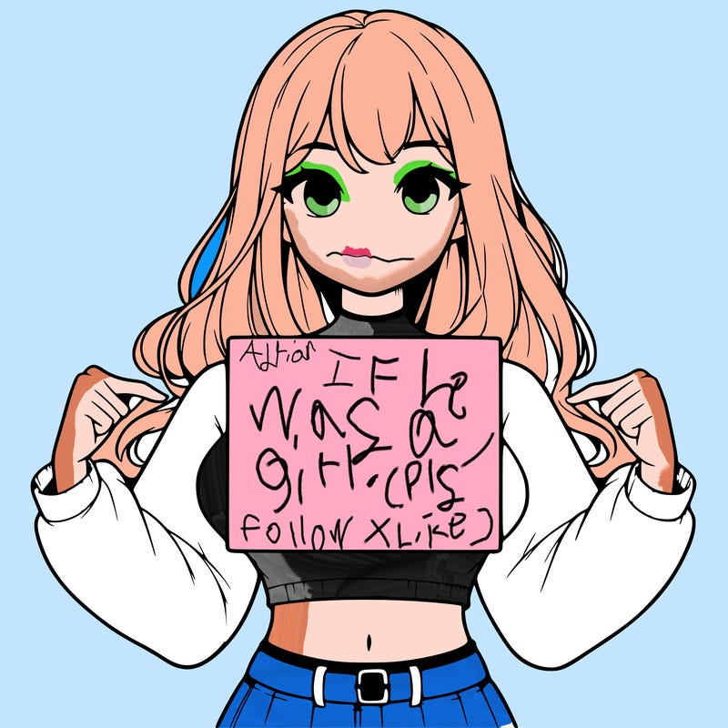 girl holding a blank sign in a long sleeve crop top