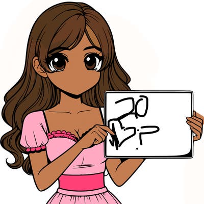 realistic pretty girl holding blank sign