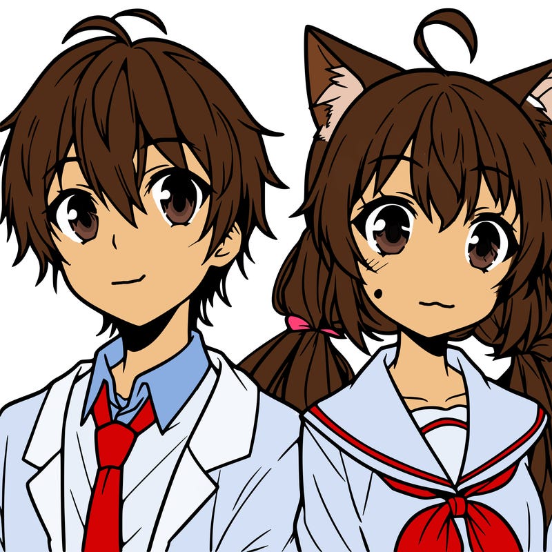 anime boy and girl