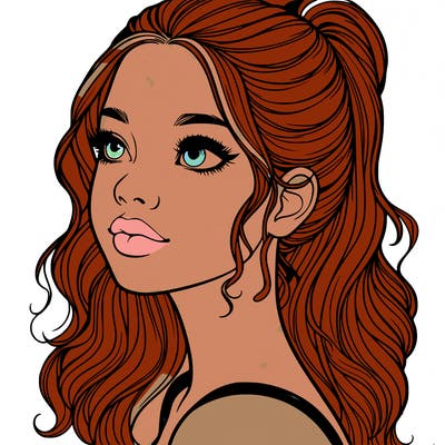 beautiful realistic girl