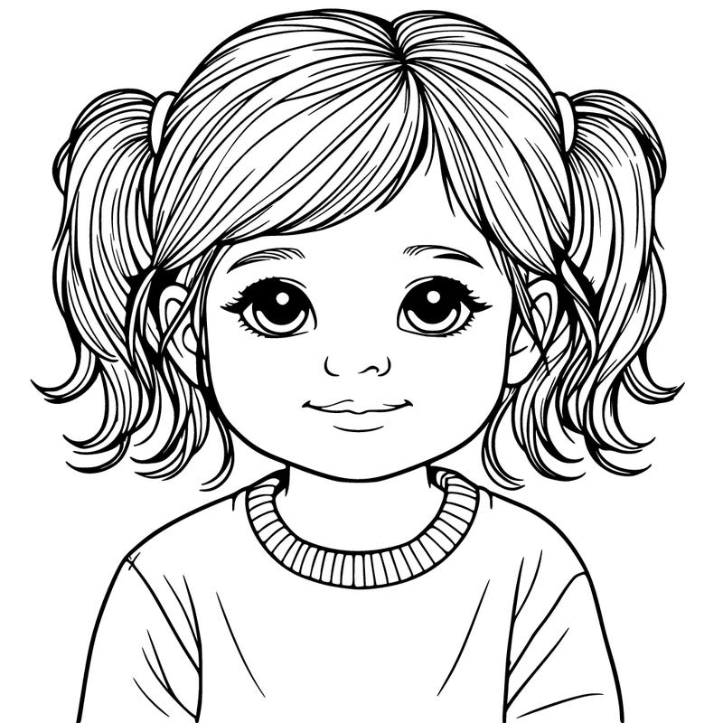a realistic toddler girl