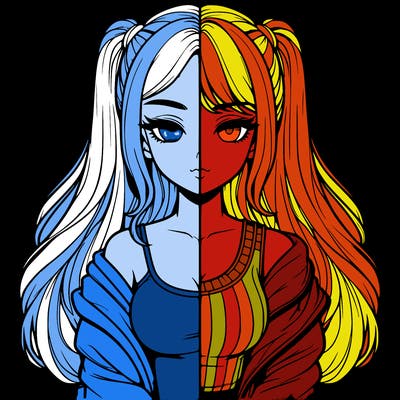 realistic girl split