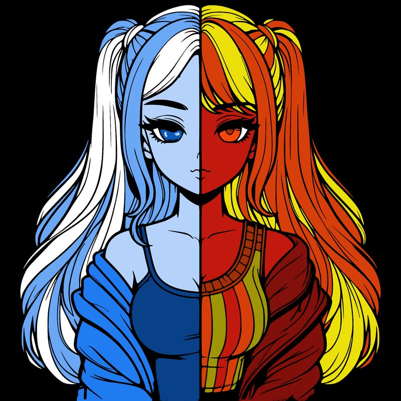 realistic girl split