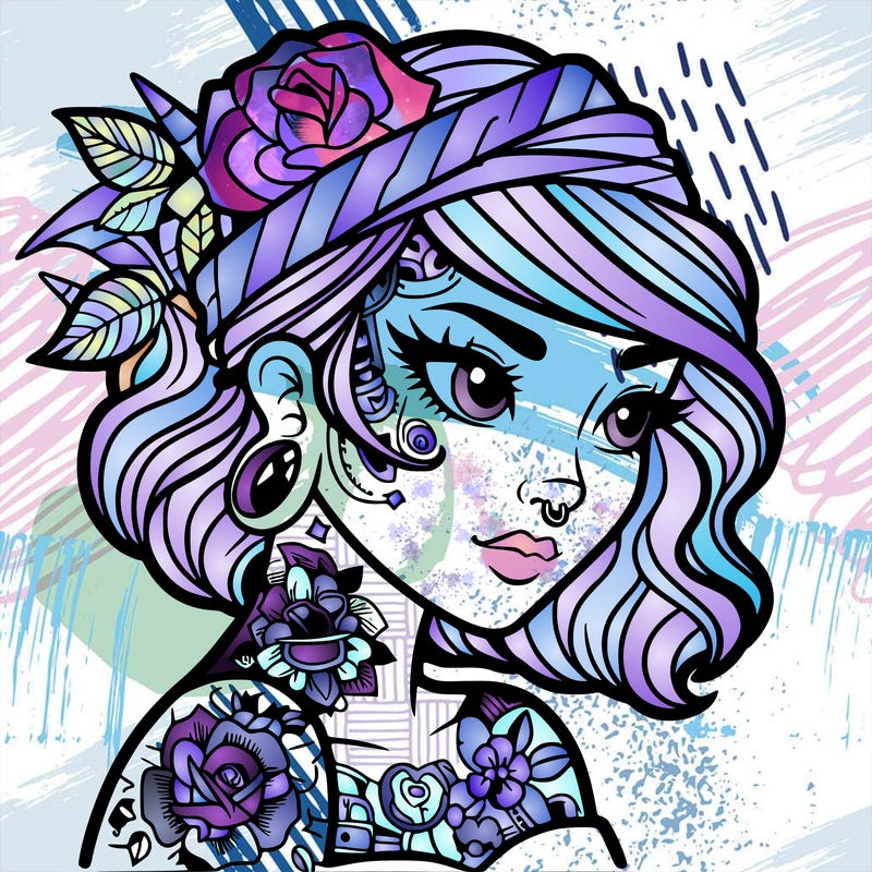 tattooed girl