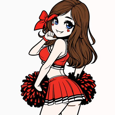 realistic cheerleader