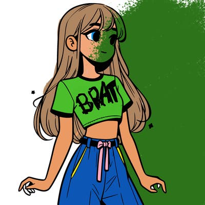 girl in a cute crop top