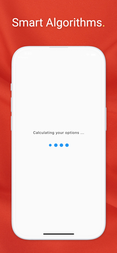 CitizenHR: Croatia Citizenship - CitizenHR App-Bildschirm, der zeigt, wie der Smart-Algorithmus Optionen für die kroatische Staatsbürgerschaft berechnet.