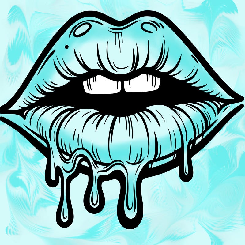 lips that look realistic and drip