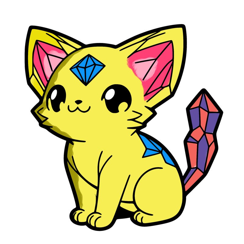 crystal kitten