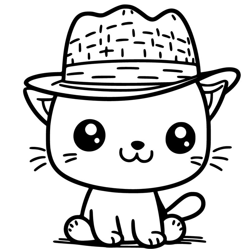 cat wearing a hat