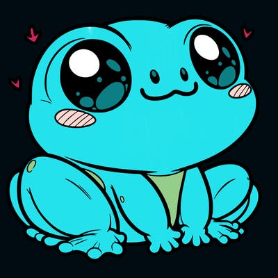 cute frog person realistic