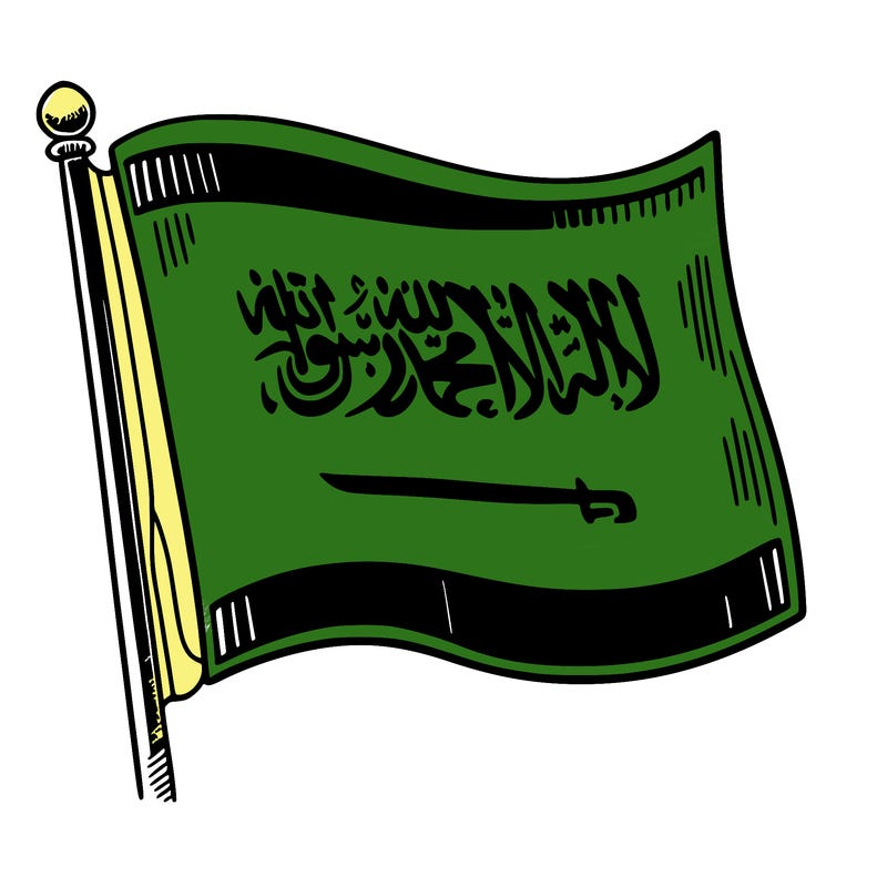 i want an idea about the saudi flag