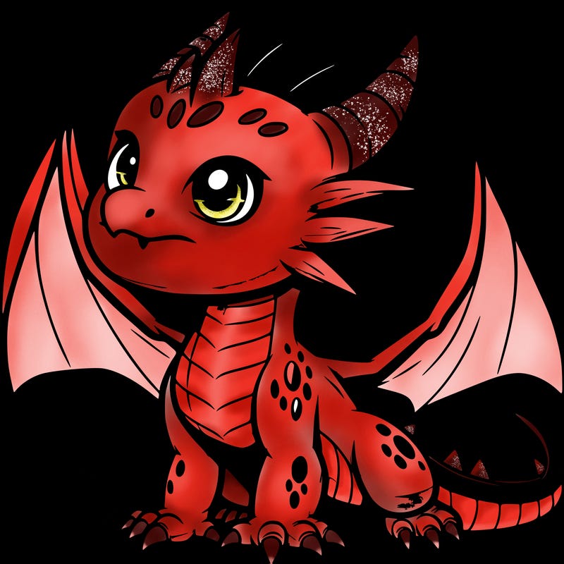 fierce baby night dragon