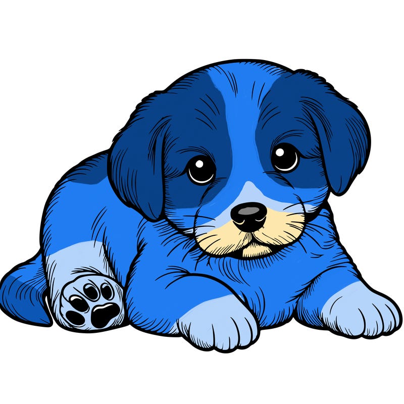 a cute realistic puppy