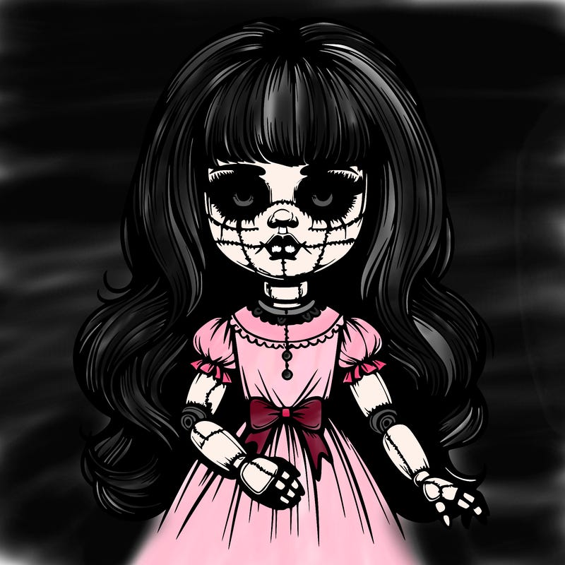 beautiful realistic creepy doll