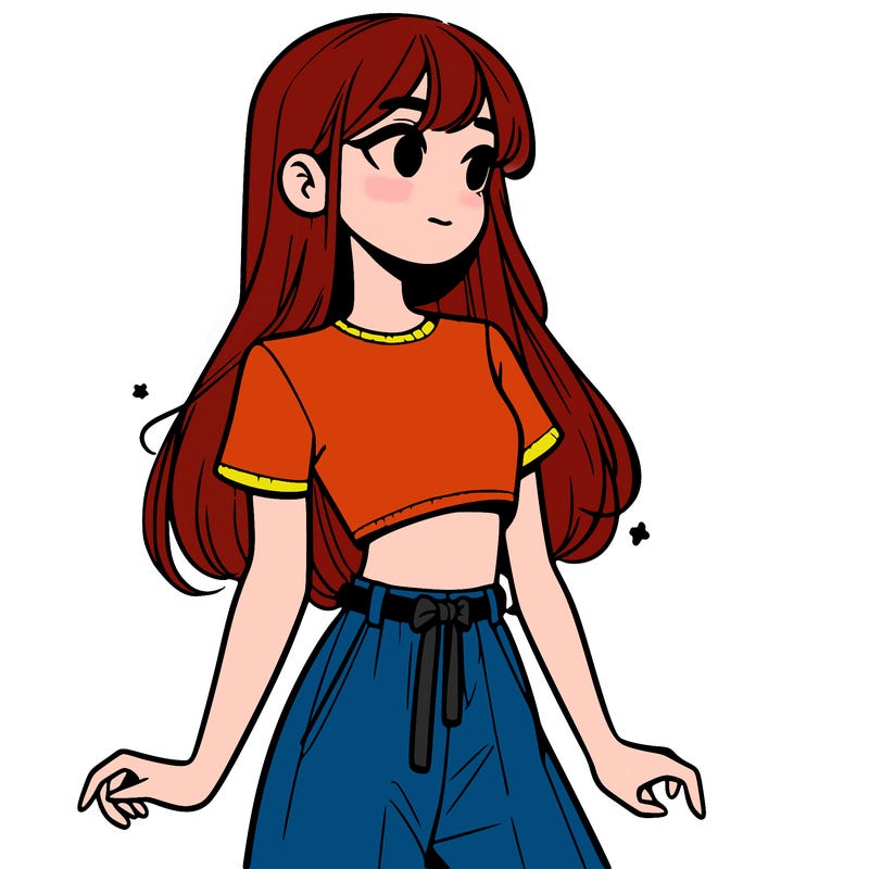 girl in a cute crop top