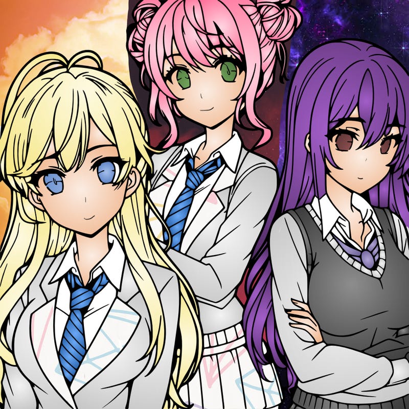 anime girls teenagers