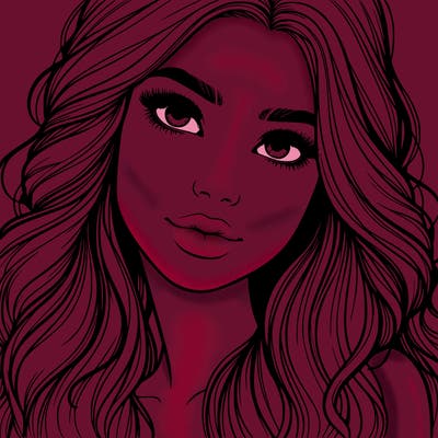 beautiful realistic girl