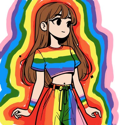 girl in a cute crop top