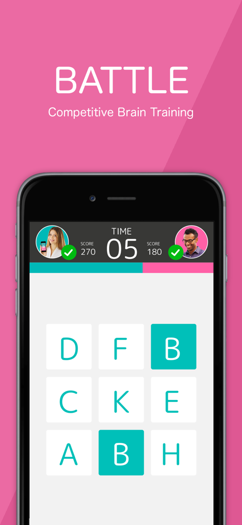 Brain Wars - Real-time competitive brain training battle in the Brain Wars app.