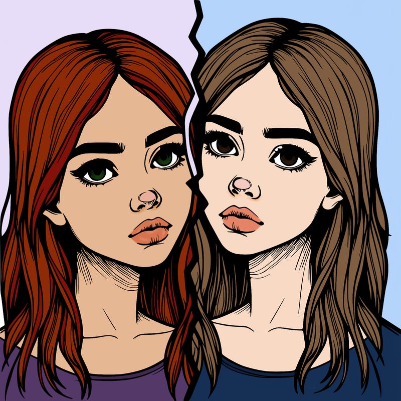 realistic girl split