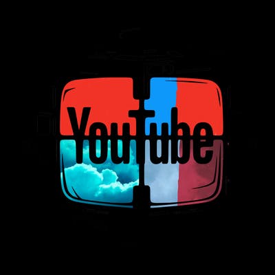 youtube logo quad split