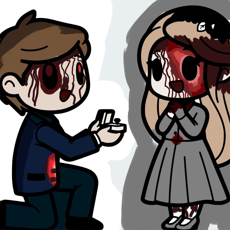 boyfriend purposing to his girlfriend