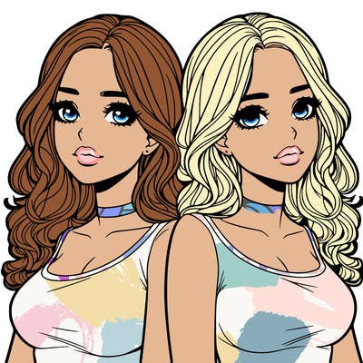 realistic twin sisters