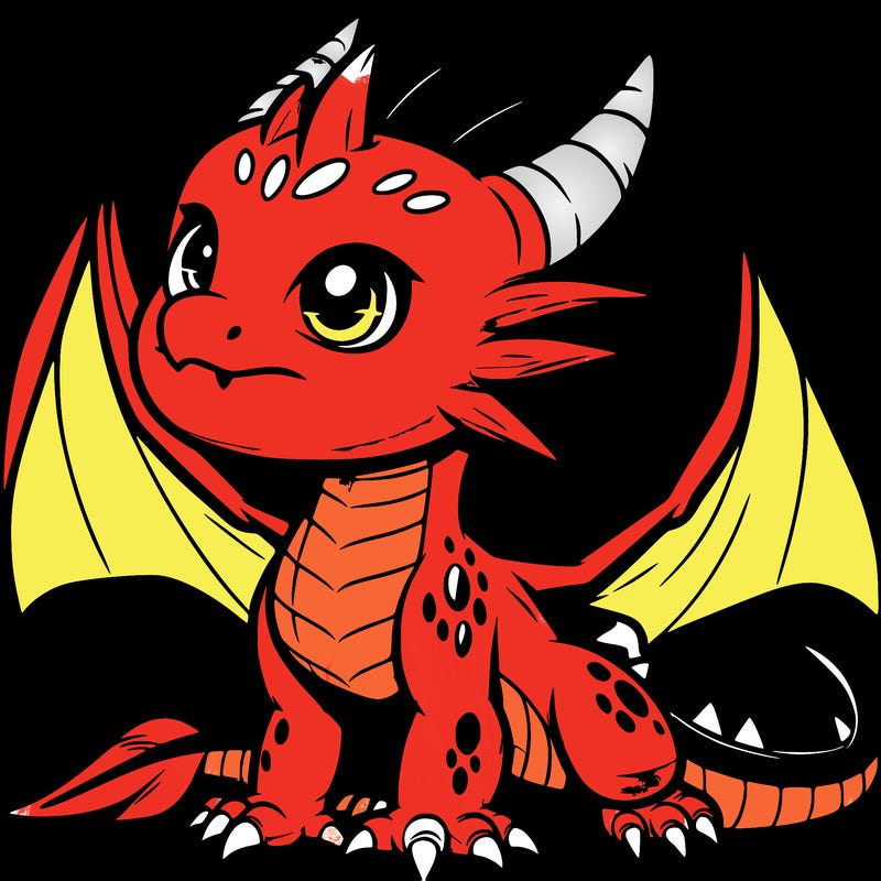 fierce baby night dragon