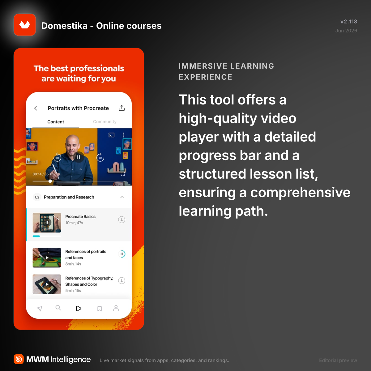 Domestika - Online courses - Education App | MWM